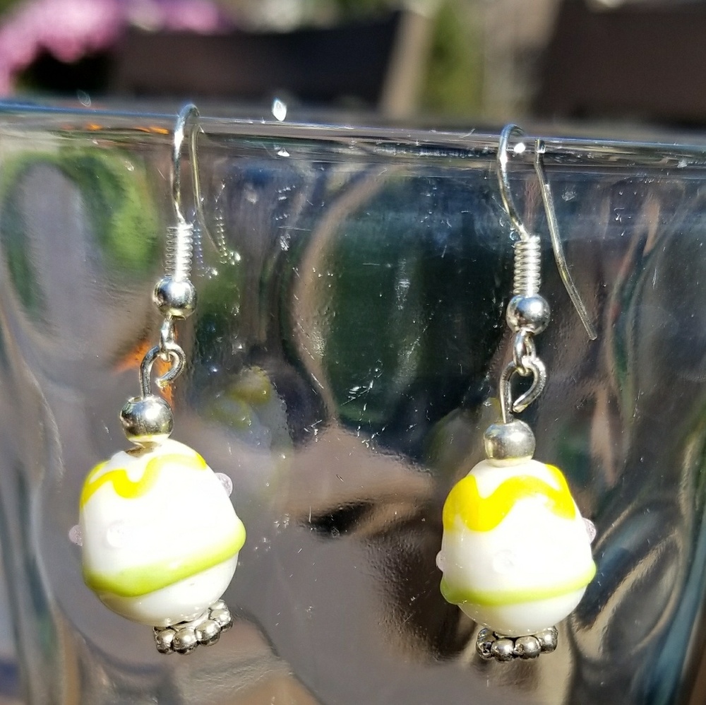 Adorable glass earrings